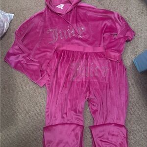 Juicy Couture Fuchsia Velour Set